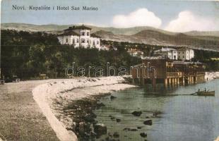 1911 Novi Vinodolski, Hotel San Marino, beach (EK)