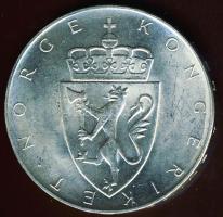 Norvégia 1964. 10K Ag "150 éves az Alkotmány" T:BU