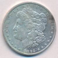 Amerikai Egyesült Államok 1892. 1$ Ag "Morgan" T:2- USA 1892. 1 Dollar Ag "Morgan" C:VF