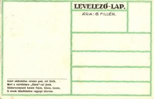 Labdarúgó, focista. "Diana" sósborszesz reklám a hátoldalon / Ungarische Werkstätte / Hung...