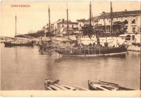Crikvenica, Cirkvenica; port, ships (gluemark)