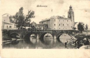 Crikvenica, Cirkvenica; erődtemplom és híd / castle church with bridge (EK)