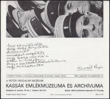 1982-1995 3 db kiállítási katalógus: 
1982 A Kollázs a Magyar Művészetben 1920-1965. PIM Kassák Eml...