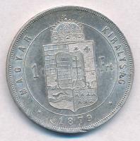 1879KB 1Ft Ag "Ferenc József / Középcímer" T:1- ph.
Adamo M15