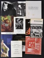 Vegyes kiállítási katalógus tétel, 20 db, valamint db Központi Antikvárium Jegyzéke 1977, Ernst-Augu...