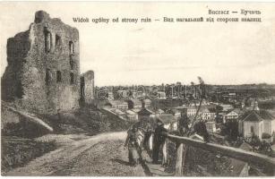 Buchach, Buczacz; Widok ogólny od strony ruin / castle ruins