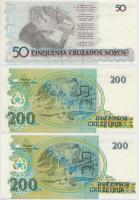 7db-os vegyes brazil bankjegy tétel T:I,I-
7pcs of various Brazilian banknotes C:UNC,AU