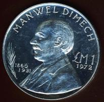 Málta 1972. 1Ł Ag "Manwel Dimech" T:2