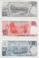 6db-os vegyes dél-amerikai bankjegy tétel, benne Argentína, Paraguay, Uruguay, Bolívia T:I,I-
6pcs ...