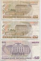 Ausztria 1986. 20Sch (2x) + 50Sch T:III
Austria 1986. 20 Schilling (2x) + 50 Schilling C:F