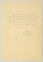 1959 Puja Frigyes külügyminiszter-helyettes által aláírt felhatalmazás Kossa István közlekedés- és postaügyi miniszter részére, a román kormánnyal kötendő szerződés aláírására.