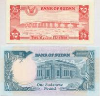 Szudán 1983. 25P + 1987-1990. 1Ł T:I
Sudan 1983. 25 Piastres + 1987-1990. 1 Pound C:UNC