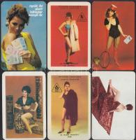 1967-1987 Csajos kártyanaptárak, 14 db