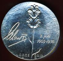 Norvégia 1978. 50K Ag "Olav király 75. születésnapja" T:BU