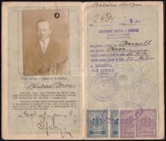 1922 Bp., A Magyar Királyság által kiállított fényképes útlevél
