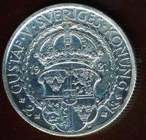Svédország 1921. 2K Ag "400 éves politikai szabadság" T:2
