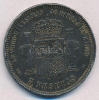 Spanyolország 1871DE-M (74) 5P Ag "I. Amadé" T:2-,3 ph. fülnyom
Spain 1871DE-M (74) 5 Pes...