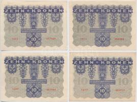 Ausztria 1922. 10K (4x) + 20K + 100K + 1000K T:I-III
Austria 1922. 10 Kronen (4x) + 20 Kronen + 100...