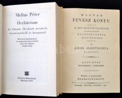2 db füveskönyv: Melius Péter: Herbárium. S. a. r.: Szabó Attila. Bukarest, 1979, Kriterion.; Magyar...