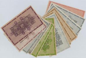 1946. 13db-os vegyes magyar adópengő bankjegy tétel T:II,III,III-