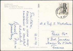 1967 Borzsák István (1914-2004) filológus és felesége üdvözlő levele Niederhauser Emil (1923-2010) t...