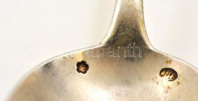 6 db fémjelzett és mesterjelzett ezüst kanál / Silver spoons 360g