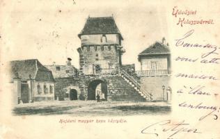 1899 Kolozsvár, Cluj; Hajdani magyar kapu bástyája / gate, bastion (EK)