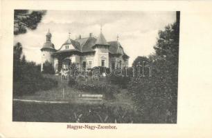 Magyarzsombor, Zimbor; Zsombory kastély / castle (EK)