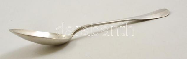 Fémjelzett és mesterjelzett ezüst köretes kanál / Silver spoon 108 g