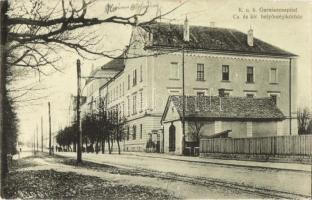 Nagyszeben, Hermannstadt, Sibiu; K.u.K. Garnisonsspital / Cs. és kir. helyőrségi kórház, hadikórház. Karl Engber Nr. 2. / military garrison hospital (EK)