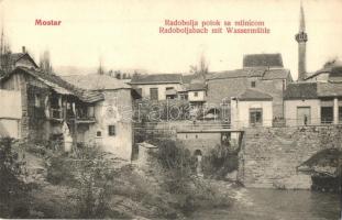 Mostar, Radobolja potok sa mlinicom / Radoboljabach mit Wassermühle / river with watermill