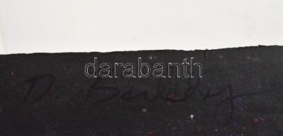 D. Borbély Gizella (1920-1994): Dombos táj házzal, pasztell, papír, hátulján jelzett, 35×51 cm