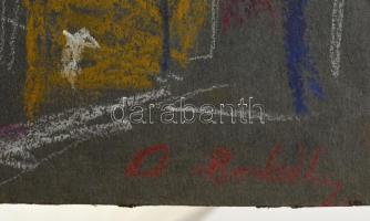 D. Borbély Gizella (1920-1994): Szentendrei részlet, pasztell, papír, jelzett, 50×35 cm