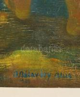 B. Bélaváry Alice (?-?): Család. Tempera, falemez, festék hibákkal, 70×100 cm