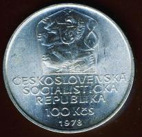 Csehszlovákia 1978. 100K Ag "VI.Károly halálának 600. évfordulója" T:2+