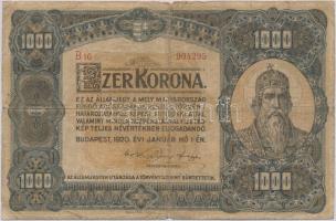 1920. 1000K Orell Füssli Zürich T:III- Adamo K36