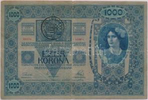 1902. 1000K román felülbélyegzéssel T:III,III-