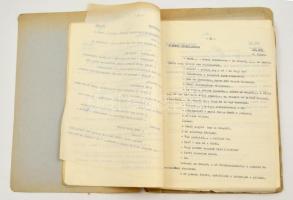 cca 1960 Örsi Ferenc: Alagút c. művének irodalmi forgatókönyve. 155 gépelt oldalon