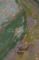 Pánczél jelzéssel: Esztergom. Olaj, vászon, 55×70 cm