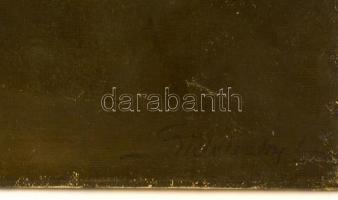 Sidelszki jelzéssel: Krisztus a kereszten. Olaj, vászon, festék hibákkal, 80×60 cm