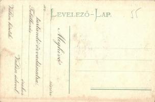 Nedec, Niedzica (mai Lengyelország); Zamek / Schloss / vár télen, hátoldalon meghívó őzvadászatra / ...