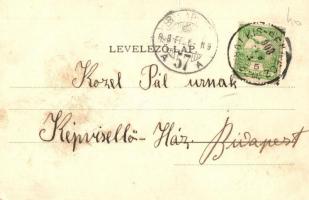 1908 Sztrecsnó, Sztrecsény, Strecno (Ruttka, Vrútky); Vár romladék a Vágnál, Sztrecsnói vár / Burgru...