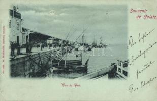 1899 Galati, Galatz; port, boats (EK)