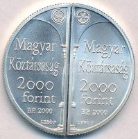 2000. 2000Ft Ag "Lórántffy Zsuzsanna / Sárospatak" (2xklf)  T:BU
Hungary 2000. 2000 Forin...