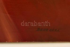 Bene jelzéssel: Kompozíció. Olaj, vászon, 89×70 cm