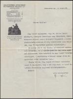 1934 Balatonfüred Gyógyfürdő és Forrásvíz Vállalat Rt. fejléces levél és boríték