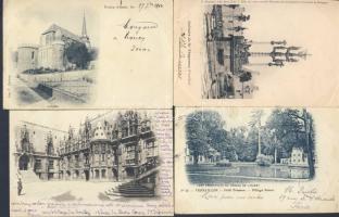 FRANCIAORSÁG 1900 körül 53 db képeslap