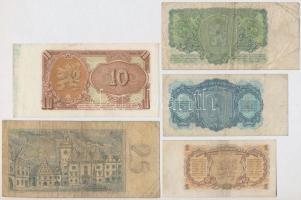 Csehszlovákia 1945. 50K "S" minta perforációval + 1945. 100K + 1000K "S" minta p...
