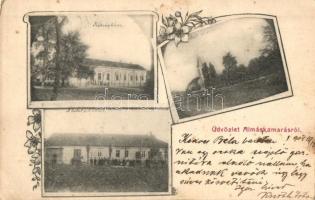 1904 Almáskamarás, Községháza, Hitelszövetkezet, Templom tér. floral (Rb)