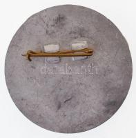 ~1980. "Jegyvizsgáló - Budapesti Közlekedési Vállalat" zománcozott fém jelvény (44mm) T:1-...